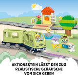 LEGO DUPLO Town Interactive Adventure Train, lekset med ljus och ljud för rollspel, låter 2-åringar bygga spår, förskolepedagogisk leksak 10427 Byggset Besuche den LEGO-Store