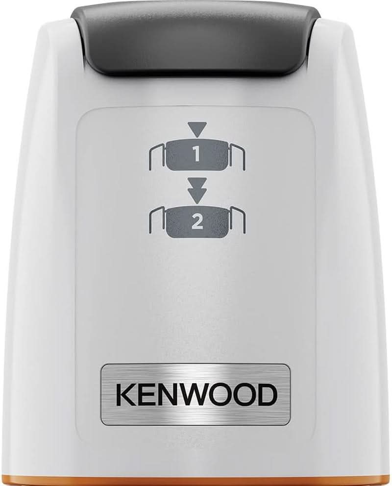 Kenwood Easychop CHP61.000WH, Zerkleinerer Mit Vier Klingen, Schüssel 0,5 L, Druckantrieb, 2 Geschwindigkeiten, Rutschfester Ring, Spülmaschinenfest, Eisbrecher, 500 W, Weiß Kitchen Naty Shop