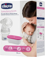 Chicco, bärbar elektrisk bröstpump, 5 intensitetsnivåer, 150 ml Mat och amningstillbehör Bebe Naty Shop