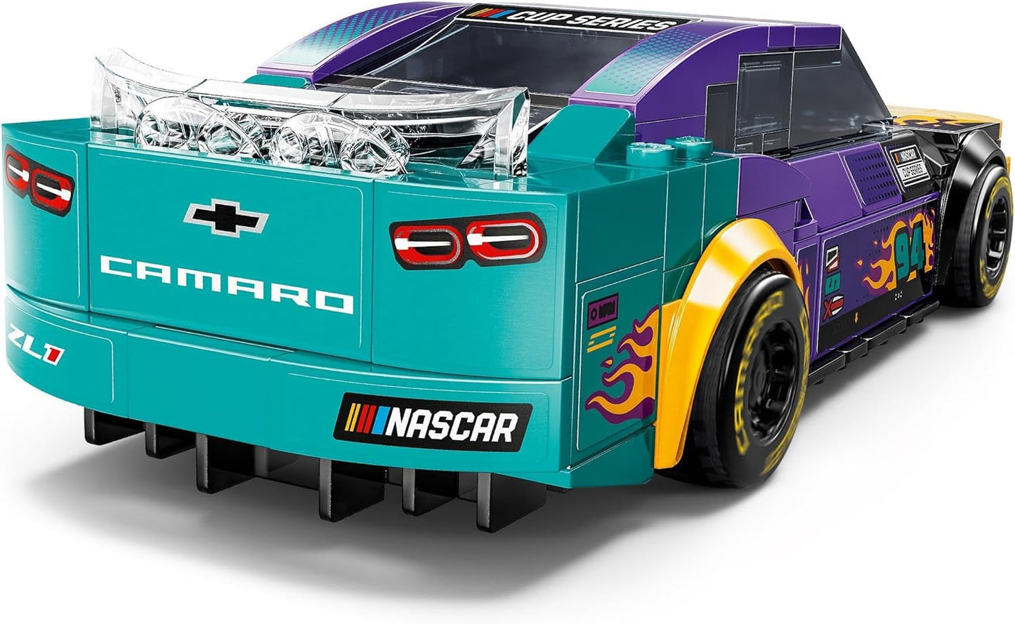 LEGO Speed Champions NASCAR nästa generation Chevrolet Camaro ZL1 Leksaksbil; Racerbil bygg och lek set; Present till pojkar och flickor över 9 år 76935 Byggset Besuche den LEGO-Store