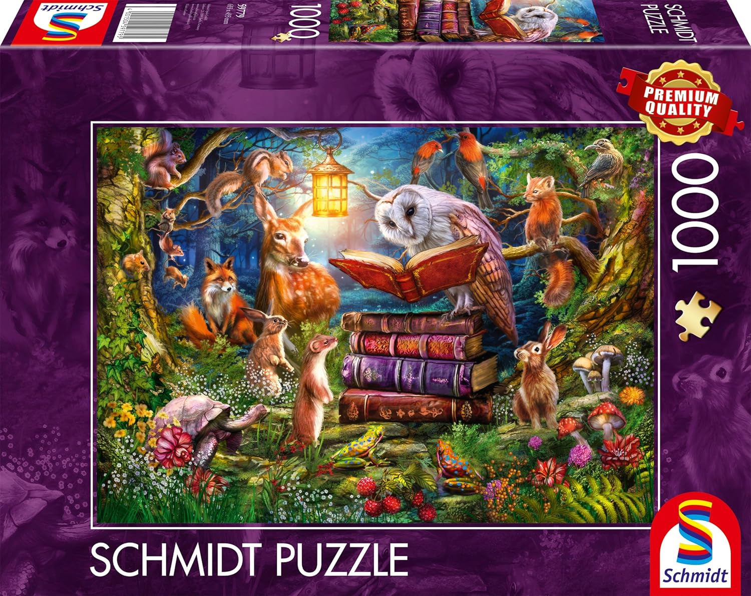 Schmidt Spiele 59779 Tales of the Forest at Night 1000-bitars pussel Naty Shop Standardtitel
