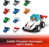 LEGO DUPLO Town F1 Team Racerbilar Med Racers, byggleksak för hela familjen, fantasifull lekupplevelse, födelsedagspresent för småbarn, pojkar och flickor från 2 år 10445 Byggset Besuche den LEGO-Store