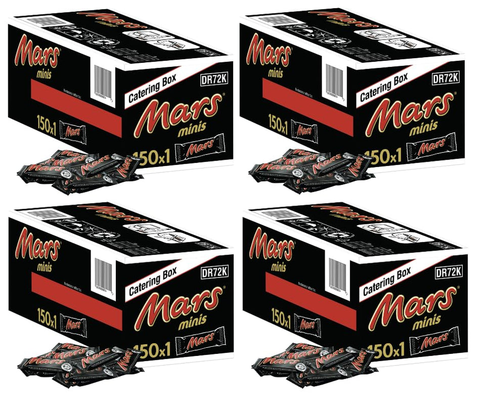 Mars Minis Chokladkakor | Bulkförpackning choklad | Karamell | 150 x 18 g