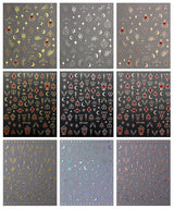 JMEOWIO Nagelsticker Mond Stern 9 Blatt Nail Art Sticker Selbstklebend Nagelaufkleber Sonne Dekoration Nageldesign Zubehör