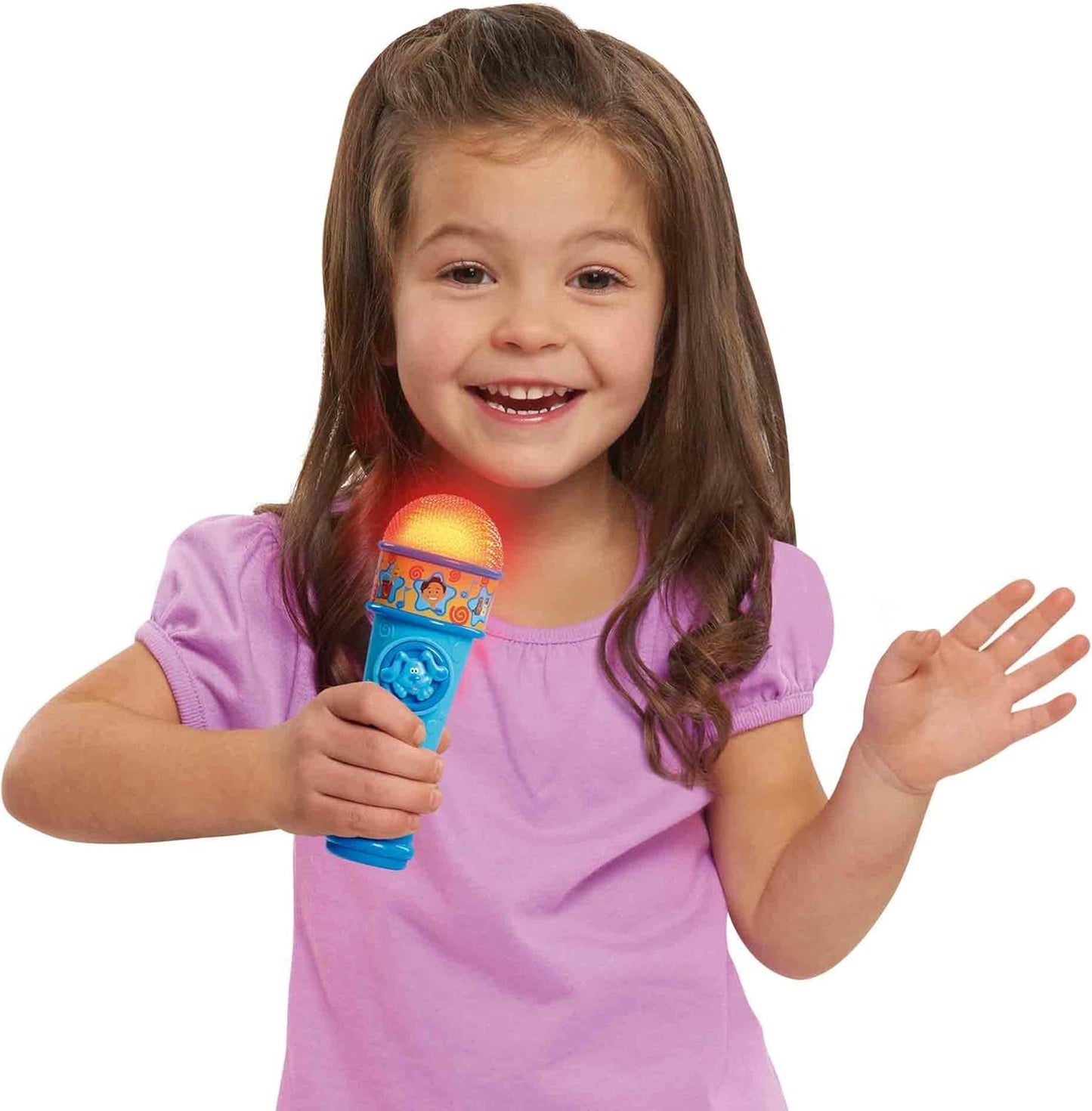 Blå och tips Blå mikrofon Blues ledtrådar Tecknad hundleksak för pojkar och flickor från 3 år och uppåt Flerfärgade babyleksaker Naty Shop