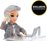 Rainbow High Fashion Doll - Aidan Russell - Purple Boy Doll - Fashionabla kläder och 10+ färgglada lektillbehör - För samlare och barn i åldrarna 4-12