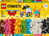 LEGO Classic Creative Fun Box, färgglada byggstenar för fantasifulla rollspel, Byggset för nybörjare, Leksaker för flickor och pojkar från 5 år, Återbyggbara modeller 11042 Byggset Besuche den LEGO-Store