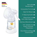 Beurer babycare, Manuell bröstpump, Inklusive flaska med anti-koliksystem Tillbehör Mat och amning Bebe Naty Shop