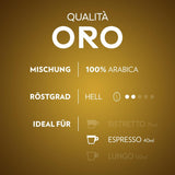 Lavazza Qualità Oro, Arabica-Bohnen med fruktig-blommig smak, 10 kapslar, Nespresso-kompatibel