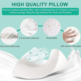 Fityou Memory Foam Kudde Nackstödskudde Ergonomisk sovkudde Kylkudde Dubbelsidig design Tvättbart kuddfodral (67,5X40X13Cm) Cervikala ortopediska kuddar Naty Shop