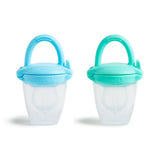 Munchkin Baby Silikon Mat Dispenser | Idealisk för på språng – silikonpåsar för fryst mat | Självmatande matautomat | Avvänjningsmatare | BPA-fri | Från 4 månader+ | Förpackning om 2 | Blått och grönt