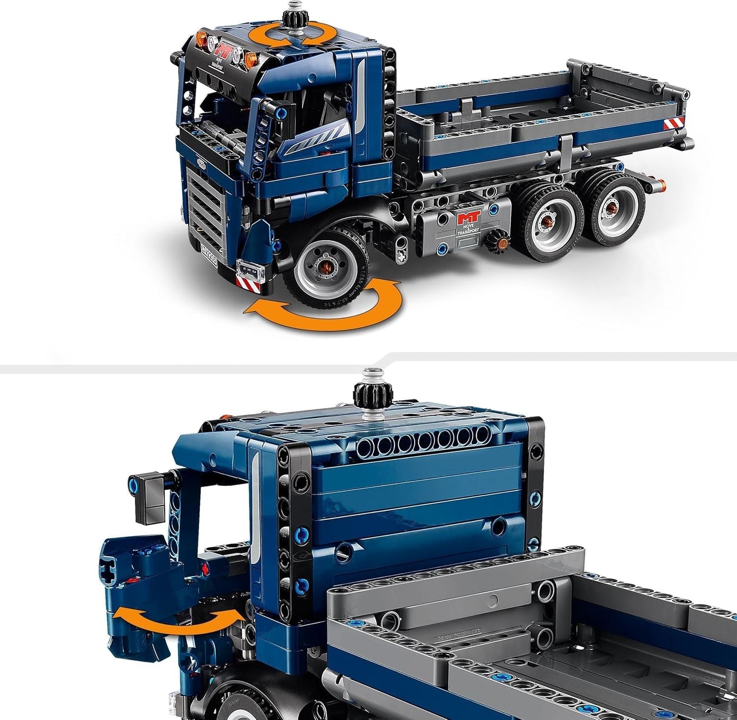 LEGO Technic Dump Truck leksak med ratt och rörlig dumper - blå byggfordon - presentidé för födelsedagar eller semester - byggset för pojkar och flickor från 9 år 42203 Byggset Besuche den LEGO-Store