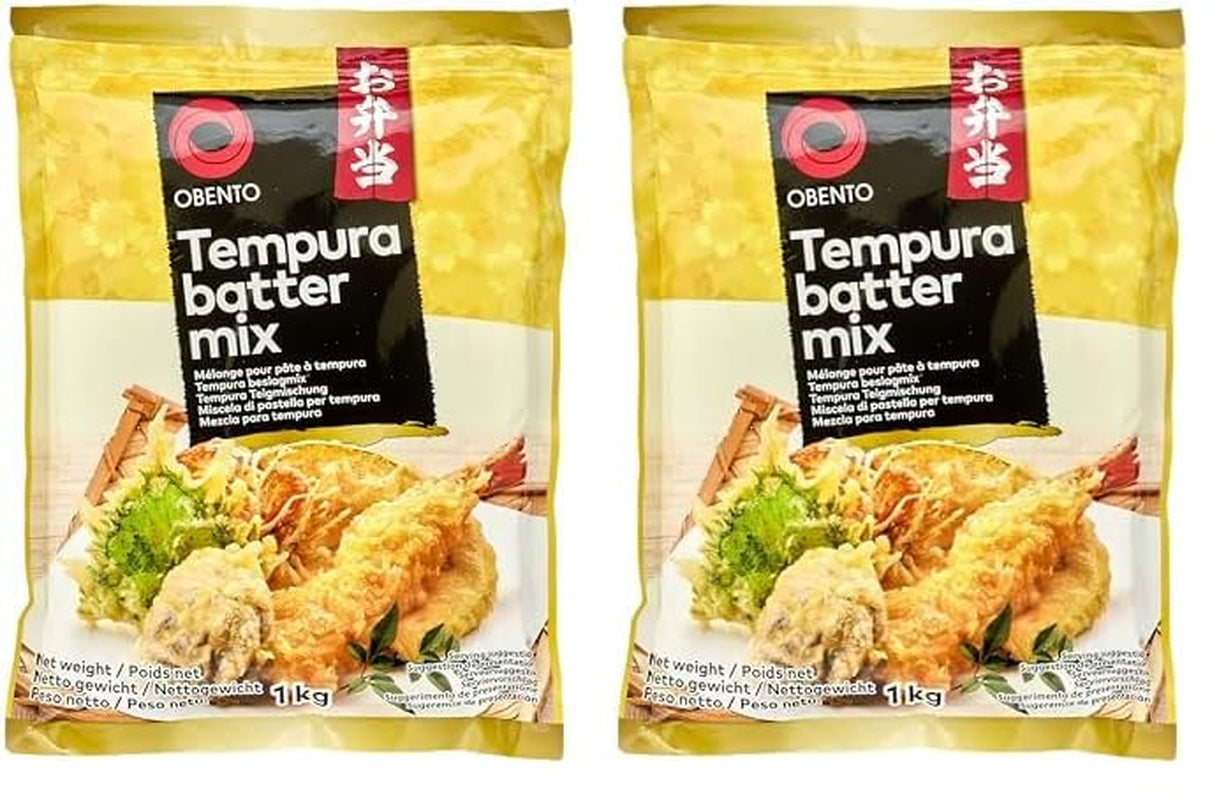 Tempura Batter Mix Tempura Back-Frittiermischung, 500 Gram Mix för bakning och matlagning Naty Shop 1 Kg (2Er Pack)