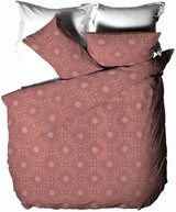The Linen Yard Bohemian påslakanset, röd, 260 X 220 cm täcken och täcken Naty Shop Red Clay Enkelsäng