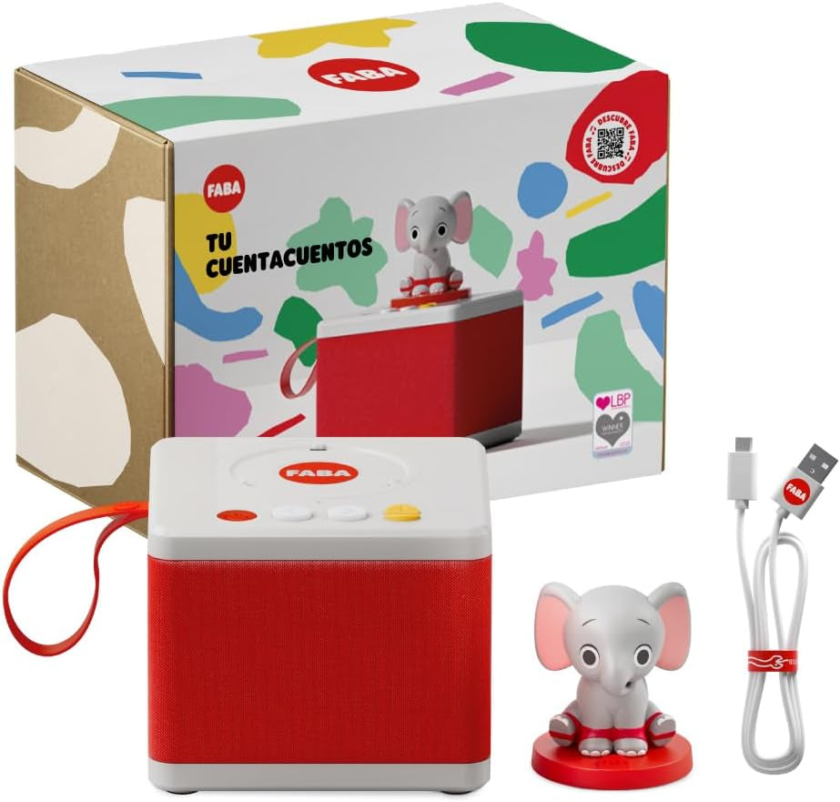 - Berättelser för flickor och pojkar, talare med elefantkaraktären, pedagogiskt spel, innehåll på spanska, lämplig från 0 års ålder Bebe Toys Naty Shop