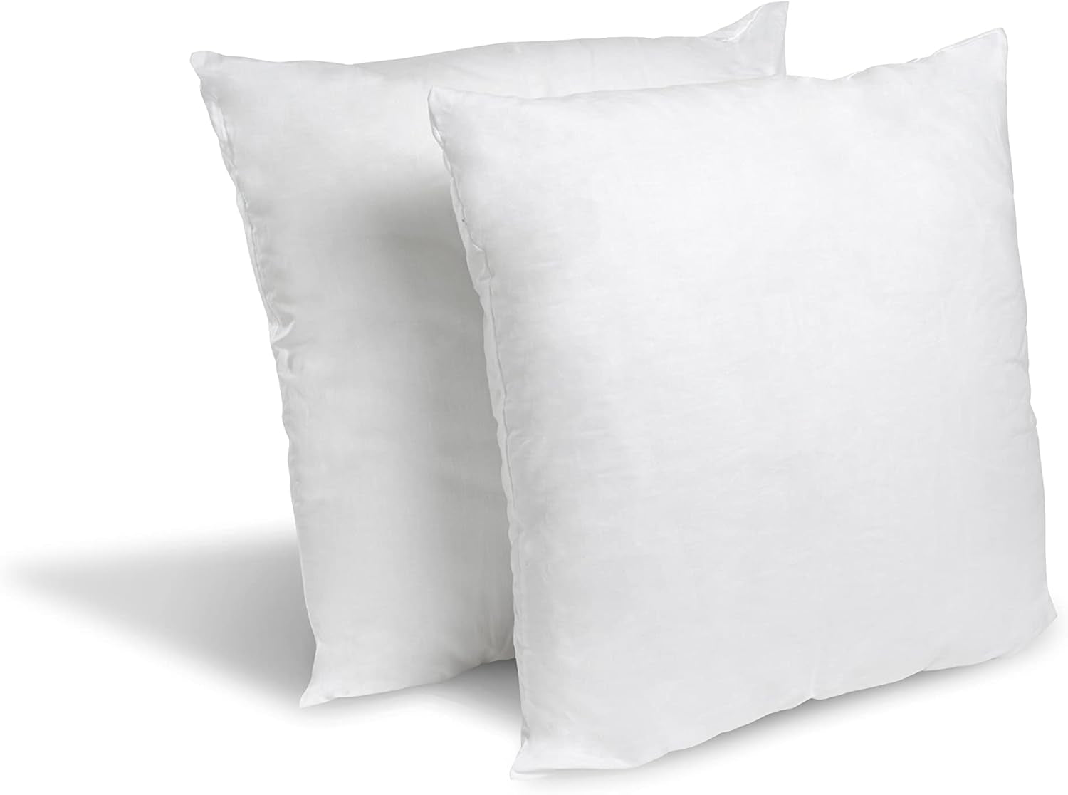 Blå Câlin Set med 2 kuddar med fast komfort "Alaska", superfyllning, 100 % bomull Percale kuvert, vit, 65 X 65 cm fyrkantig form Naty Shop standardkuddar