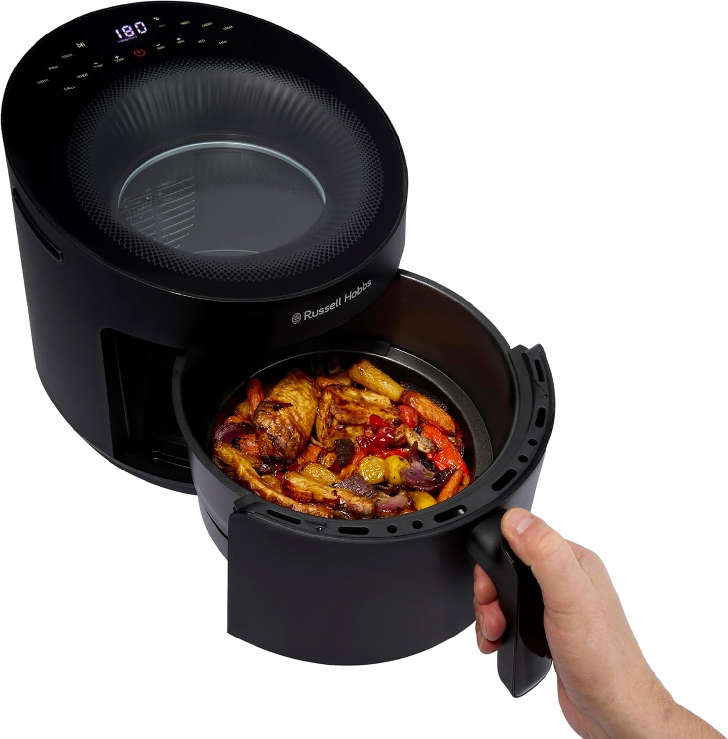 Russell Hobbs Airfryer, 5 liter, 10 program, visningsfönster Naty Shop Appliances