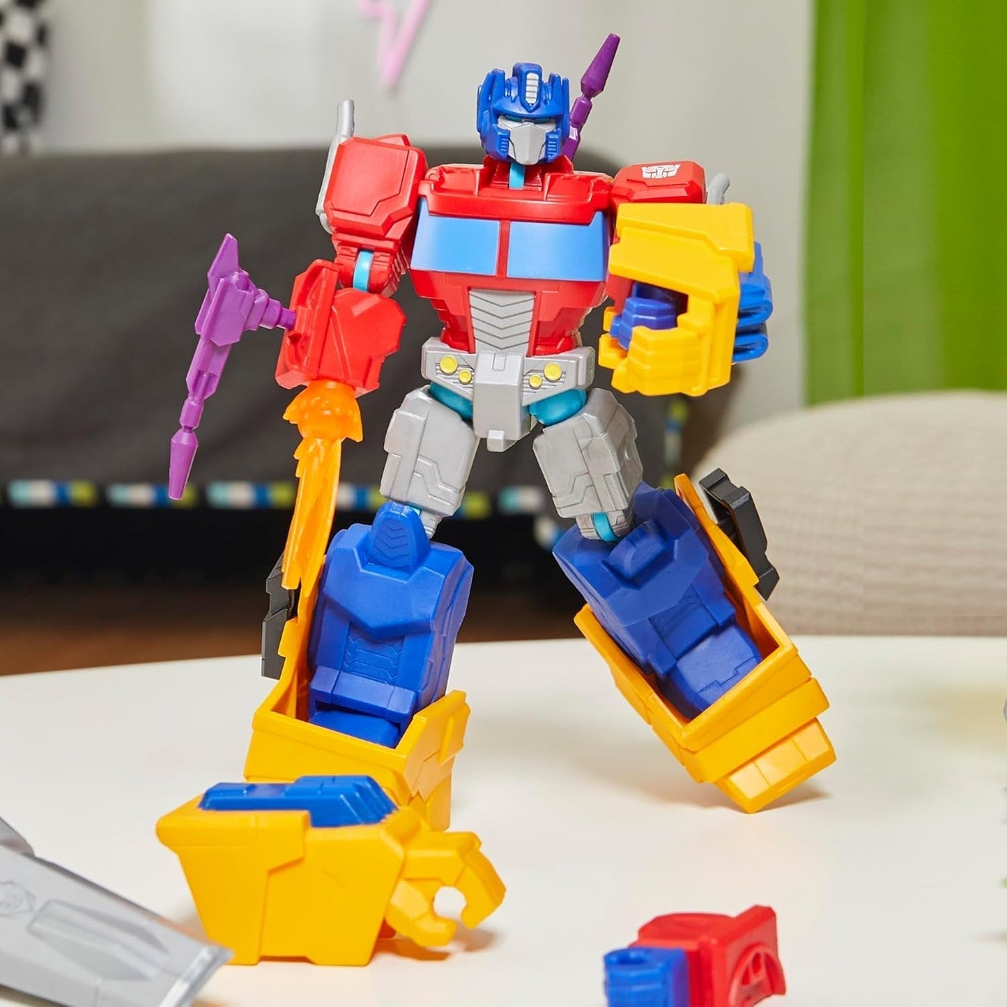 Transformers Mixmashers Optimus Prime Anpassningsbar Deluxe Actionfigurer & Tillbehör Actionfigurer Naty Shop