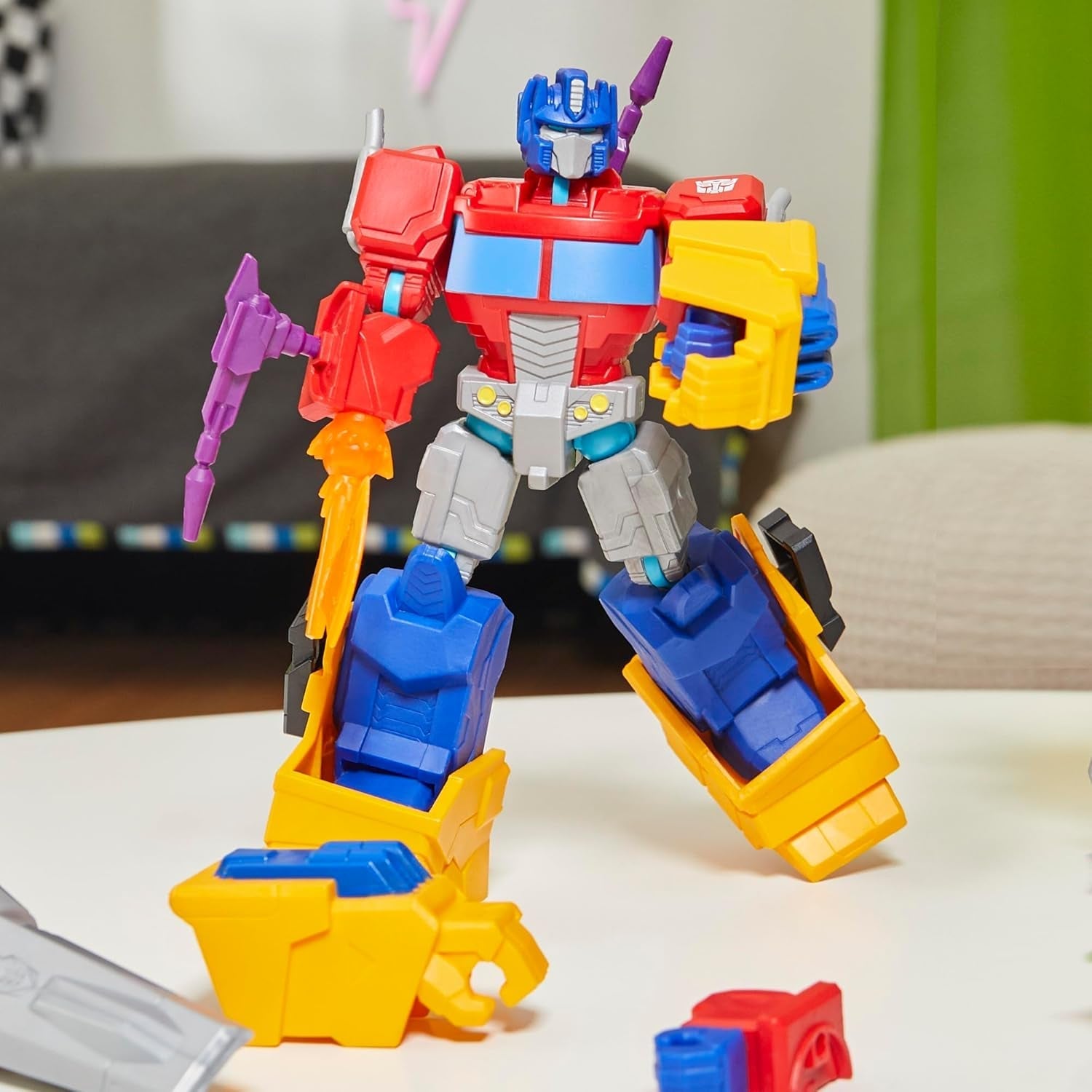 Transformers Mixmashers Optimus Prime Anpassningsbar Deluxe Actionfigurer & Tillbehör Actionfigurer Naty Shop