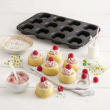 Zenker Cup-Cake-Backblech 12Er Set – Premium Antihaftbeschichtung, Für Perfekte Cupcakes, 385X265X30Mm, Hitzebeständig Bis 230°C Formar och plåtar för bakning Naty Shop