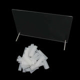 Nageldisplaypanel i akrylglas med displayremsor och nanolim, spikspetsdisplay, transparent nagelkonst-färgkort, nagelkonstdisplay, nagelträningsdisplay (transparent)