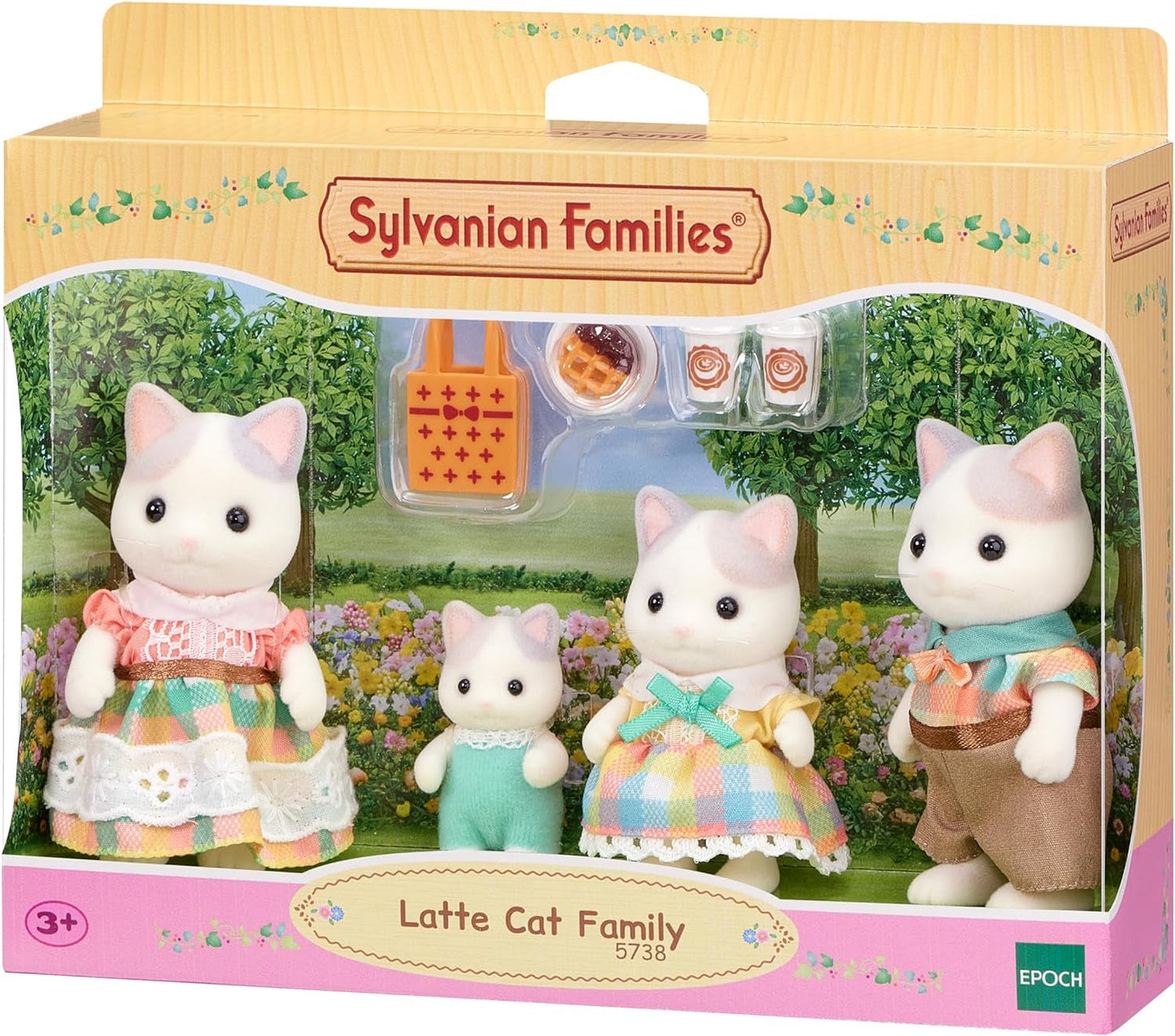 Sylvanian Families - 5738 Milk Cat Family - Dockhusfigurer