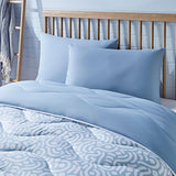 Night Lark Coverless Duvet Super King 6 Tog Vårsommar - Abstrakta vågor. Supermjuk, bekväm och lätt filt. Maskintvättbar och snabbtorkande, allt i ett vändbart örngottset Naty Shop täcken och täcken