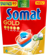 Somat Gold flikar för diskmaskinen (105 flikar) Naty Shop Köksdiskmedel 80 kapslar -