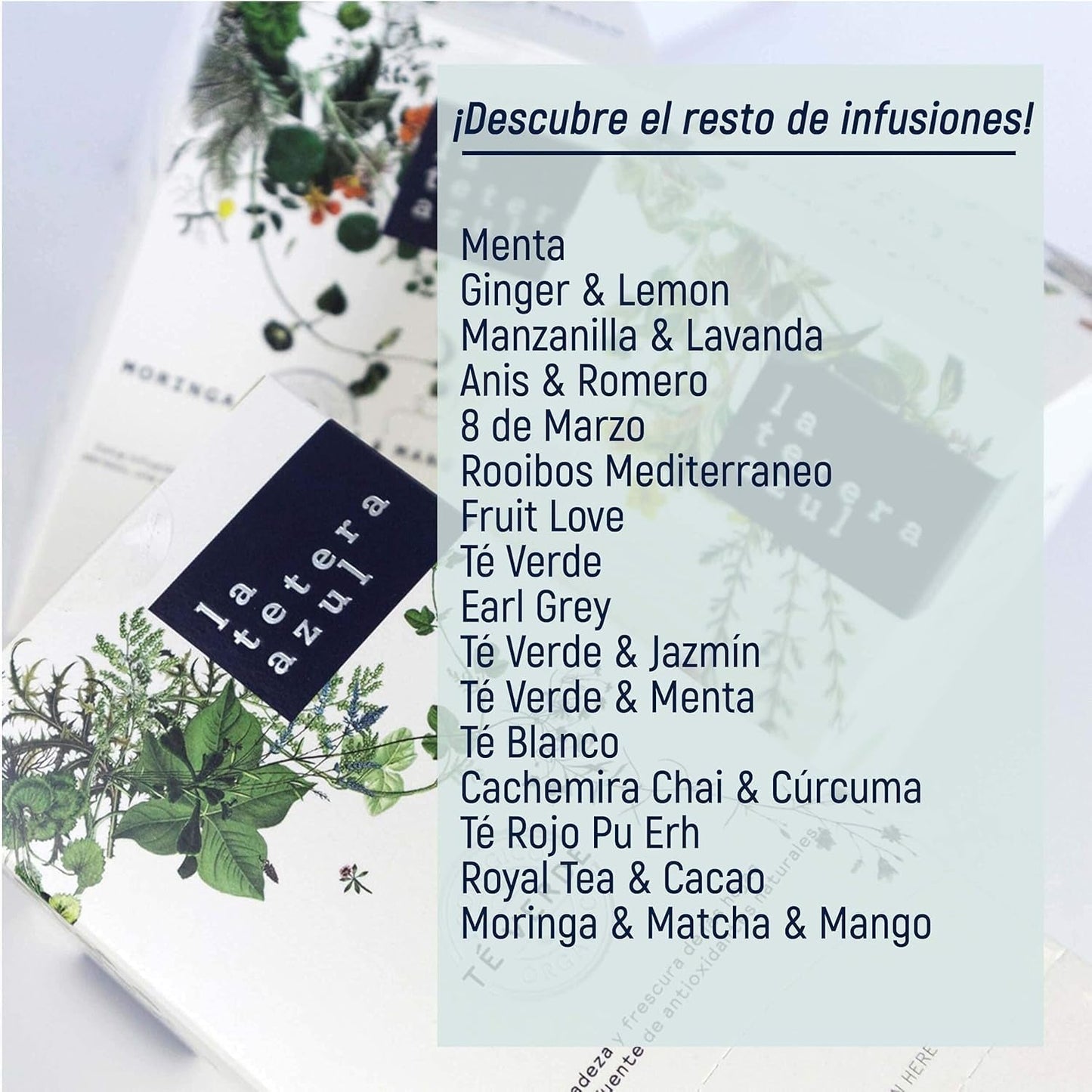 LA TETERA AZUL Ekologisk infusion av ingefära och citron. Ekologiskt te för viktminskning i pyramider. Ingefära och citron. 20 pyramider.