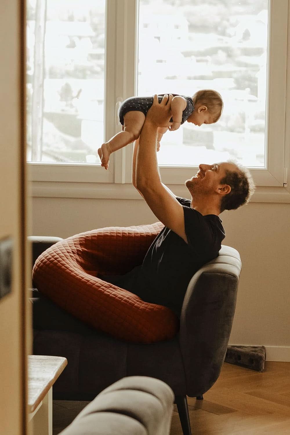 Red Castle - Gravid- och amningskudde, 170 cm Tillbehör Mat och amning Bebe Naty Shop