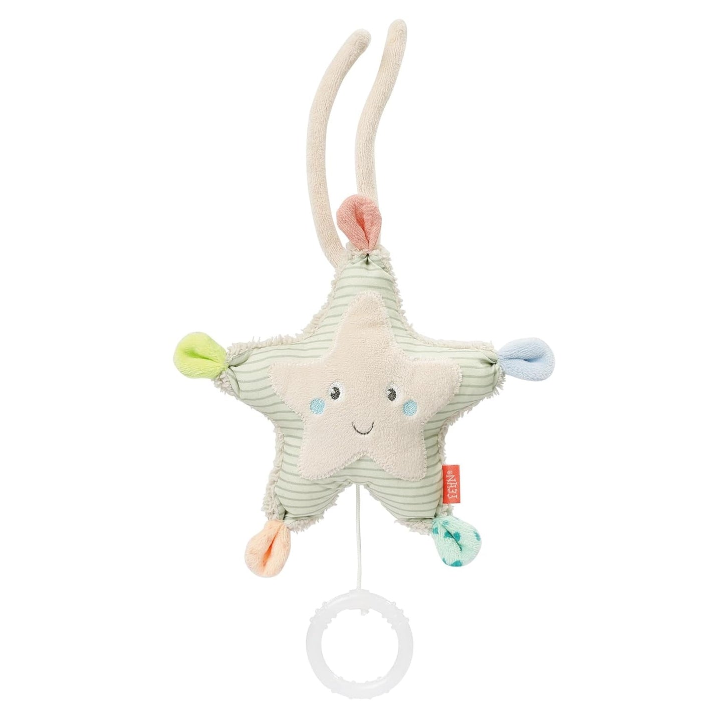 Fehn speldosa baby sömnhjälp får - plyschleksak med fäste - sömnhjälpslåt "Brahms vaggvisa" - barnleksak för resor och hem - musikleksaker för bebisar och barn Leksaker Bebe Naty Shop Starfish