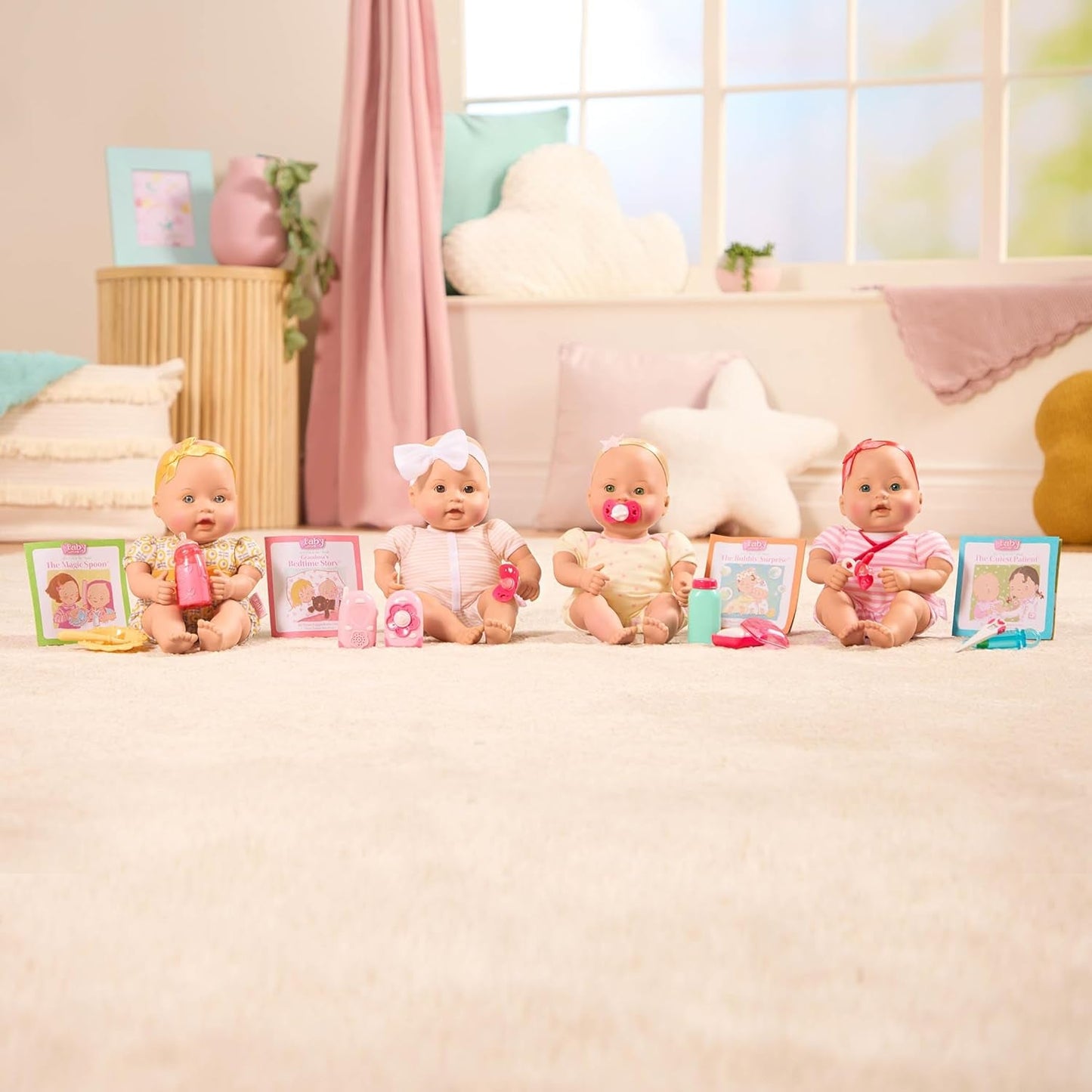 Baby Sweetheart Doll - Sovdags - 31 cm - Mjuk kropp - Napptillbehör - Låtsaslek - Leksak från 3 år och uppåt