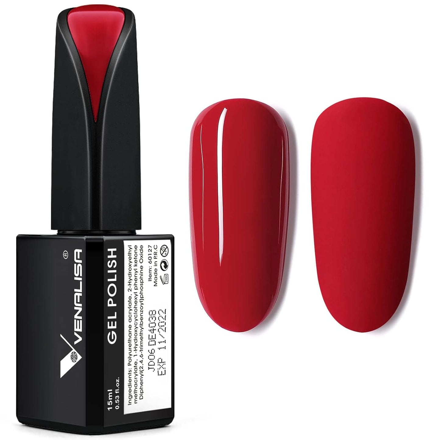 VENALISA Coral Orange UV Nagellack 15ml Gel Nagellack För UV Nagellampa Transparent Coral Orange Gel Nagellack Modeller För DIY Nageldesign