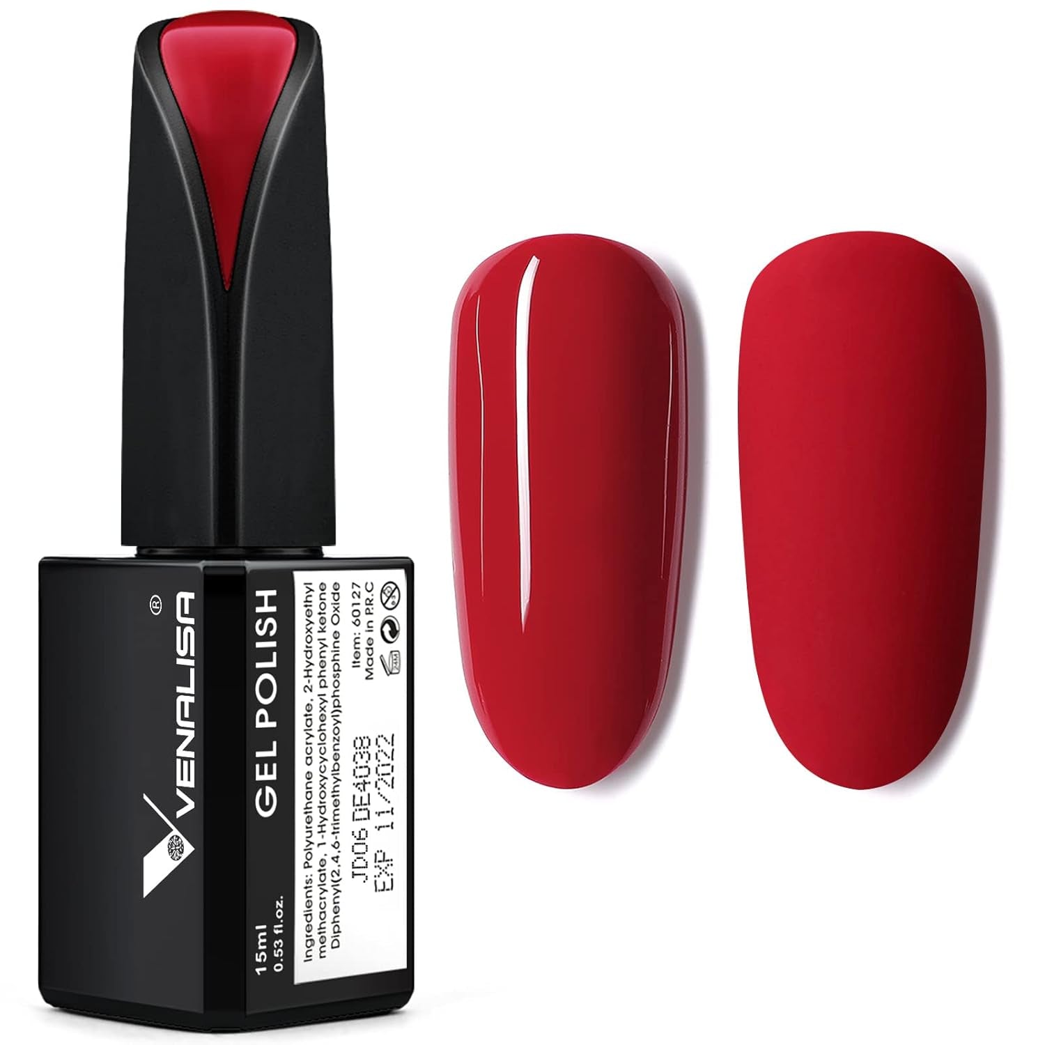 VENALISA Coral Orange UV Nagellack 15ml Gel Nagellack För UV Nagellampa Transparent Coral Orange Gel Nagellack Modeller För DIY Nageldesign