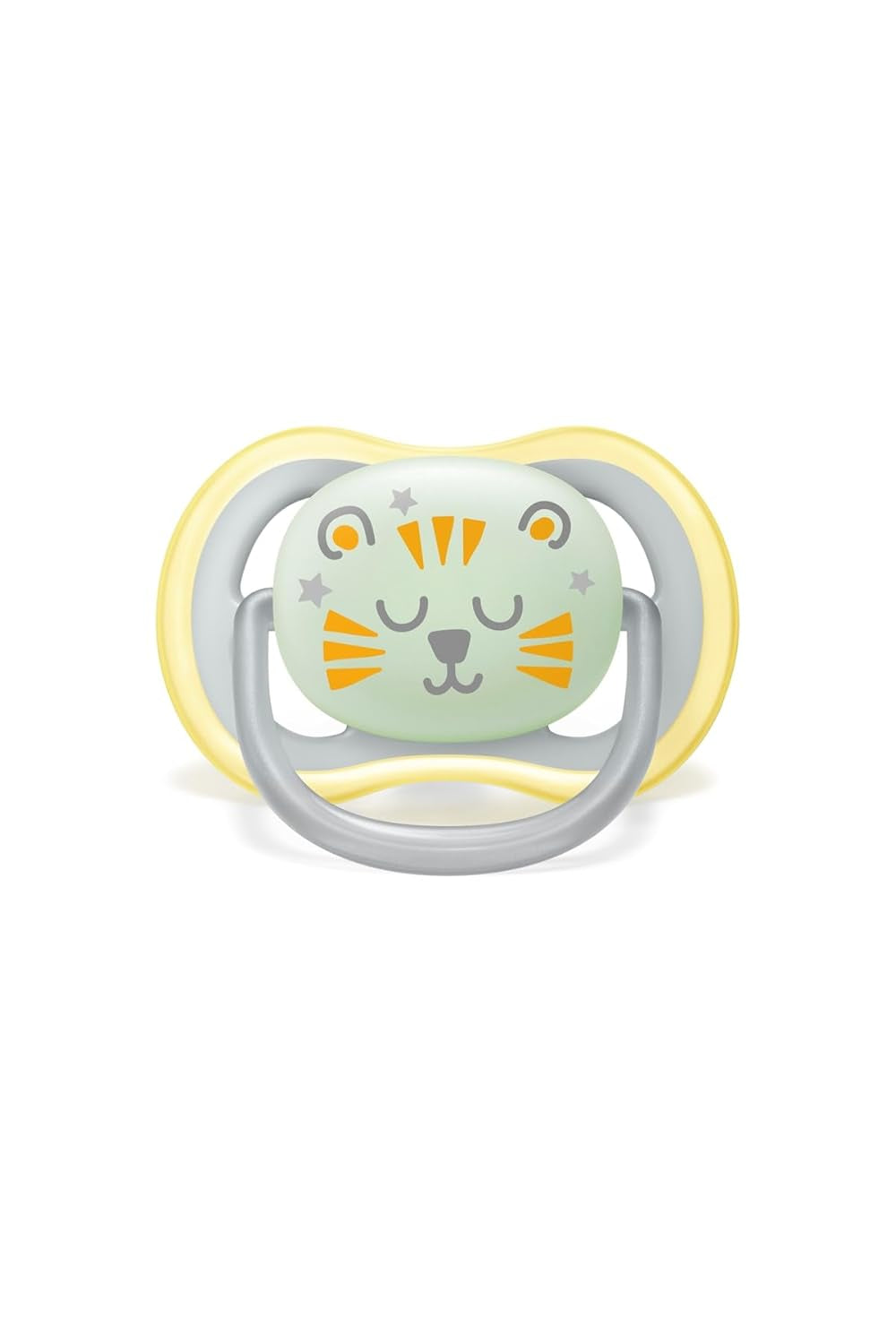Philips AVENT Ultra Air Nattnapp för spädbarn 18+ månader Glow in the Dark Twin Pack Cloud/Tiger (modell SCF376/01)