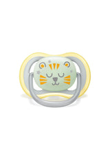 Philips AVENT Ultra Air Nattnapp för spädbarn 18+ månader Glow in the Dark Twin Pack Cloud/Tiger (modell SCF376/01)
