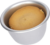 Kitchencraft Mini Pudding Formar Anodiserad aluminium 7,5 cm Set med 4 Silver Bakformar & Brickor Naty Shop