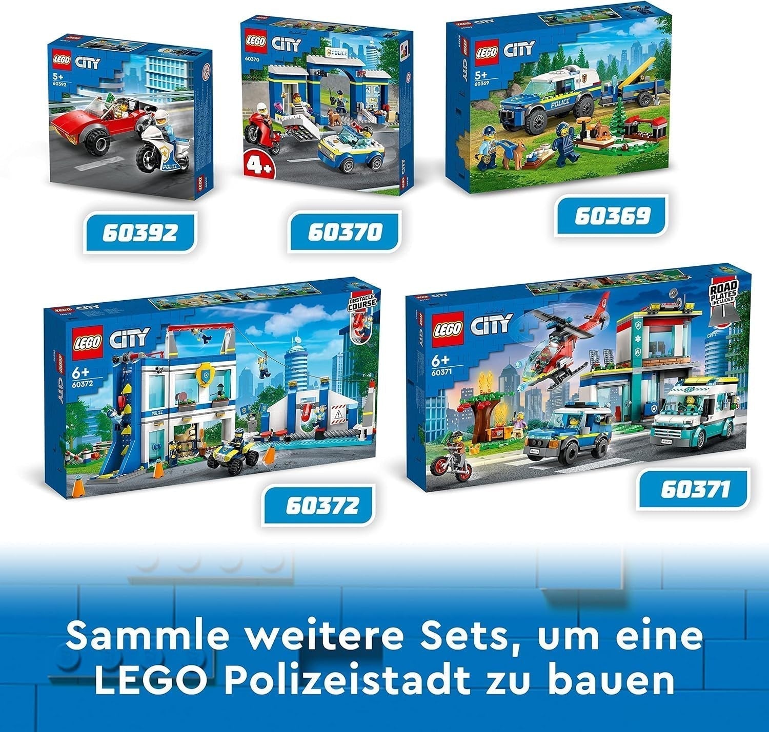LEGO 60369 City Mobile Police Dog Training, leksakspolisbil med släp, hund- och valpfigurer, djurset för barn 5+ år Byggset Besuche den LEGO-Store