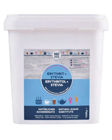 INGET SOCKER, Erythritol + Stevia Naturligt sockerersättning utan kalorier 1:1 sötma jämfört med socker, utan smak, 4,5 kg sötningsmedel Naty Shop