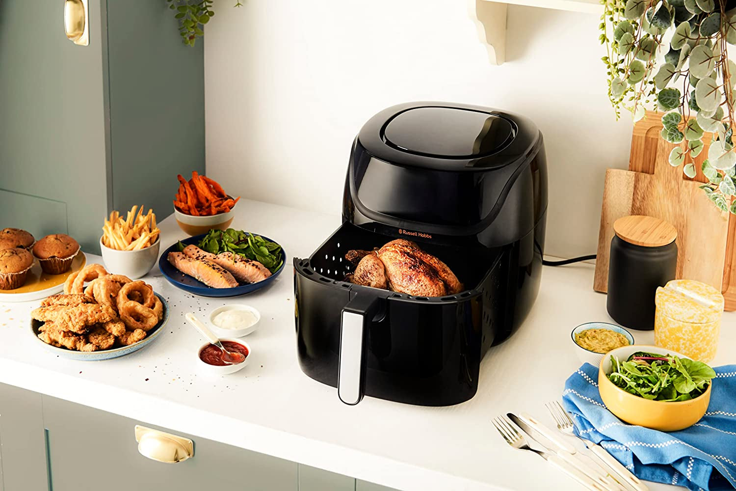 Russell Hobbs Air Fryer L 4L Rapid Airfryer, 7 matlagningsfunktioner, 10 program Hushållsapparater Naty Shop