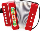 Janod - Dragspel Gioia - Barnmusikinstrument - Rollspel och tidig musikutbildning - Med rem - Från 3 år, J07654 Jucarii Bebe Naty Shop Standardtitel