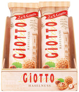 GiOTTO – en bakverksspecialitet tillagad enligt ett original italienskt recept – rånskal, fyllning med mjölk och hasselnötsgrädde och glasyr av hasselnötsbitar – 10 x 21,5 g