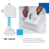 BIODERM Cellusoft - mjuka, multifunktionella våtservetter av viskos och polyester för engångsbruk - multifunktionella våtservetter för den känsliga hygienen av känslig och rodnad hud hos äldre och barn - 30 x 38 cm (50)