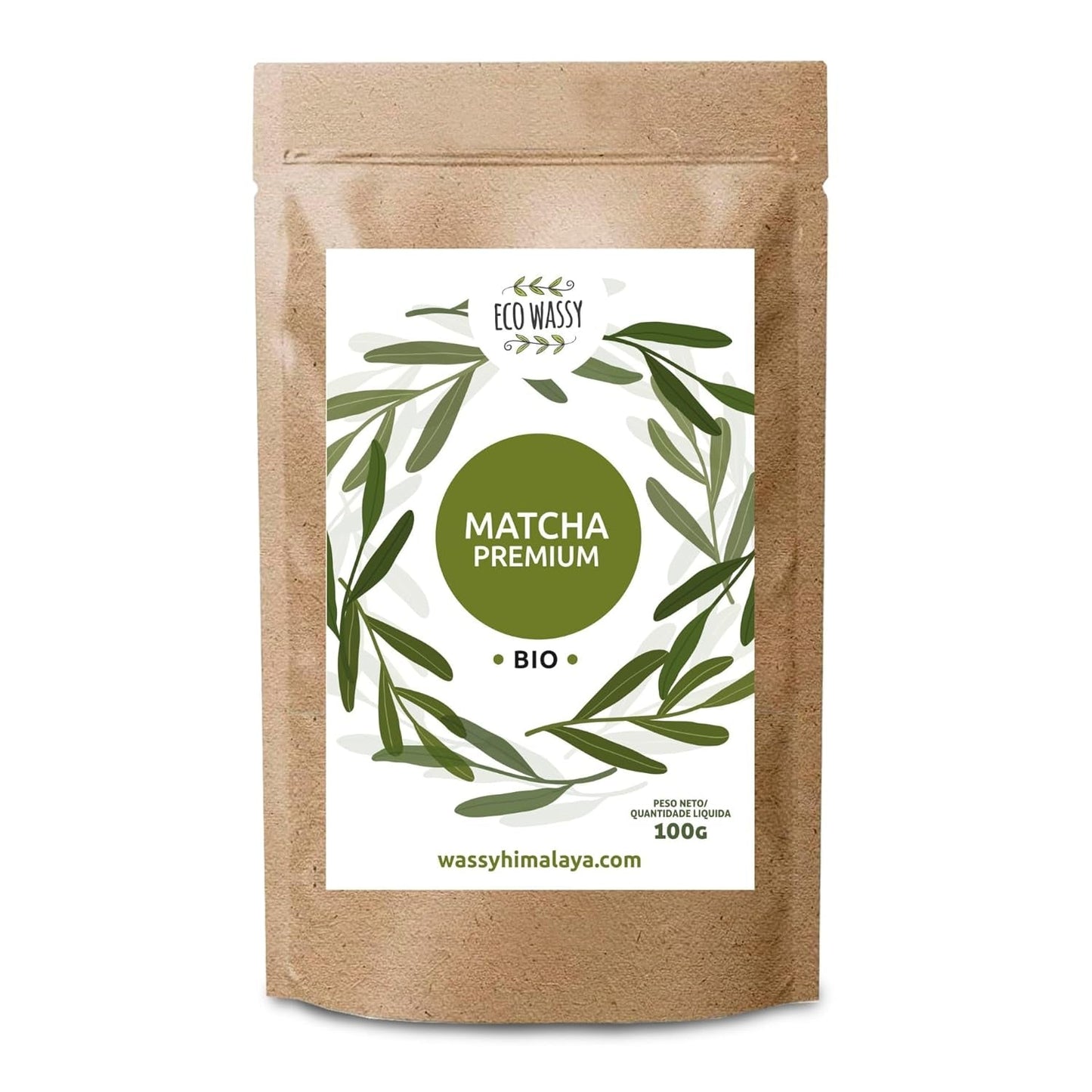 Japanskt Matcha-te, premiumkvalitet, pulver. 100% naturligt. Grönt te-reducerare, kraftfull avgiftning och antioxidant. Renodlad matcha - Ursprung: Japan (100 g)