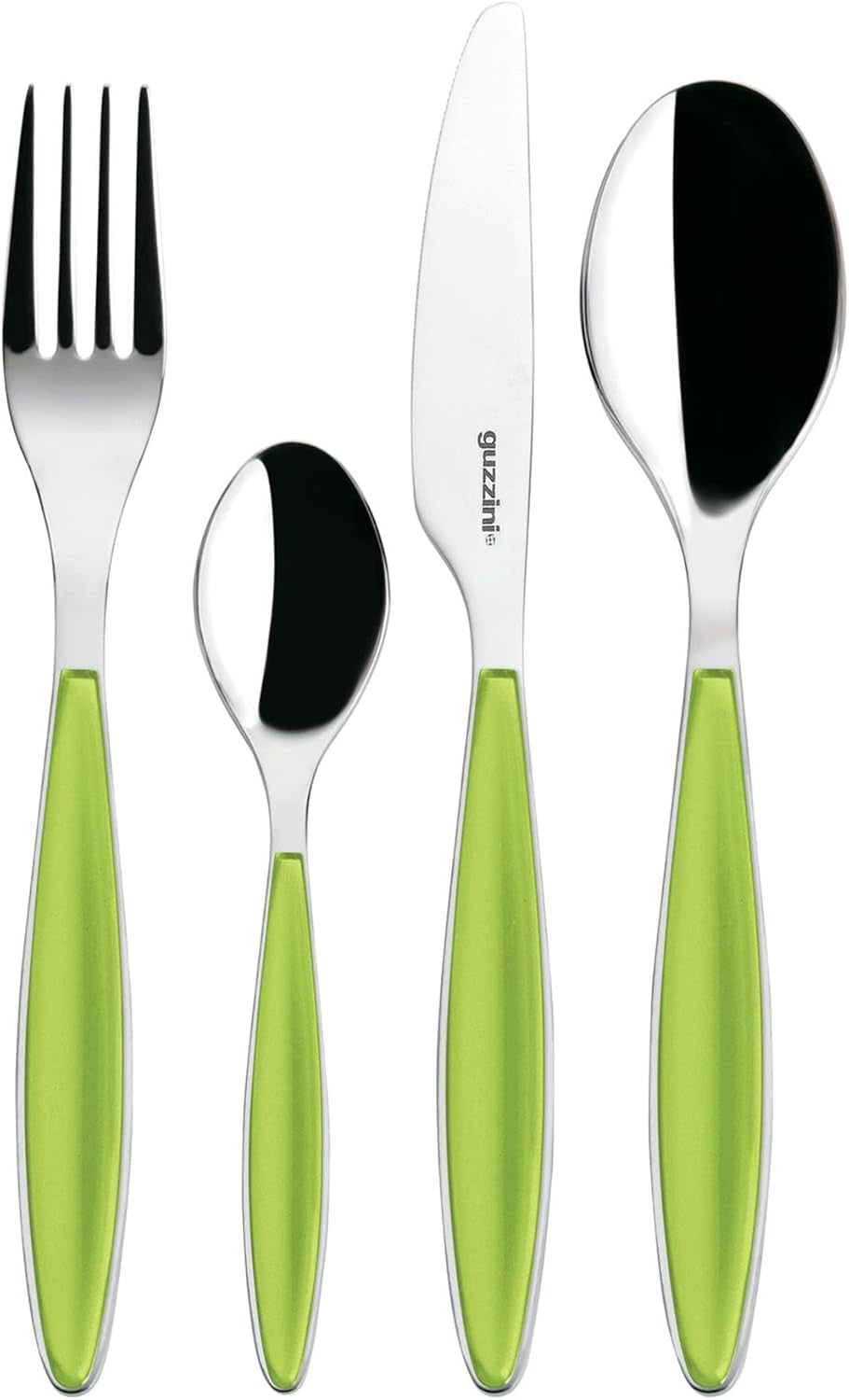 Guzzini - Feeling, bestickset 24 delar - Äppelgrön Kitchen Naty Shop