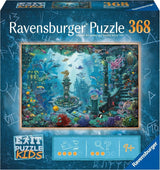 Ravensburger EXIT Puzzle Kids - 13394 In the Underwater Kingdom - pussel 368 bitar för barn över 9 år, barnpussel Pussel Naty Shop Standardtitel