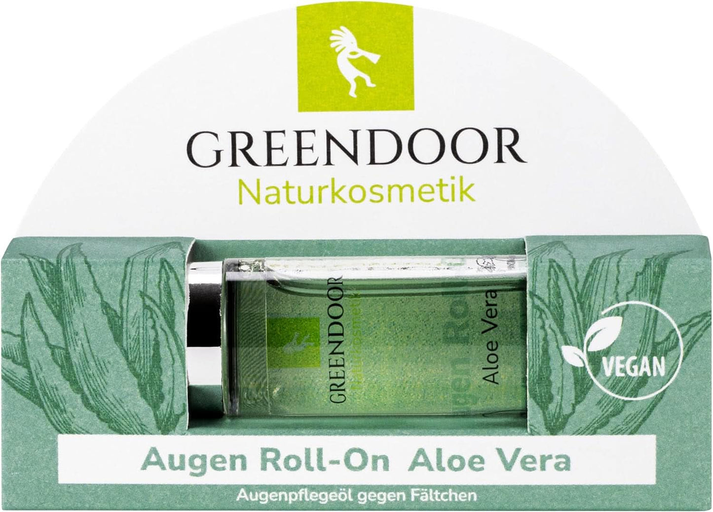 GREENDOOR Eye Roll-On Aloe Vera, naturligt ögonserum mot rynkor, 10 ml Cosmetics and Beauty Naty Shop