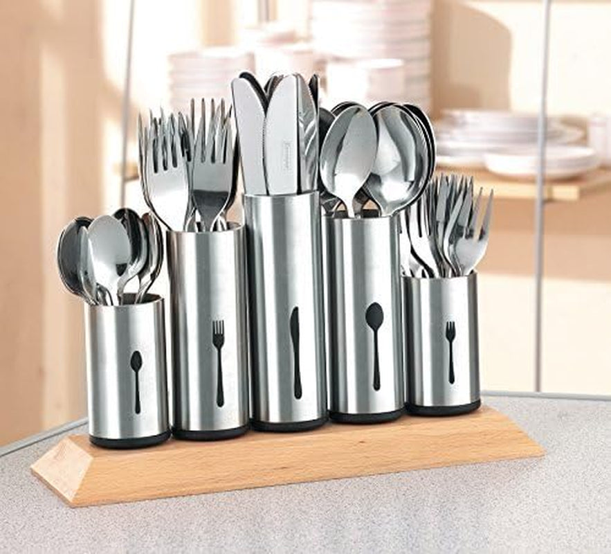 Bestickhållare i rostfritt stål, 1 pack, silver Kitchen Naty Shop A 2 st