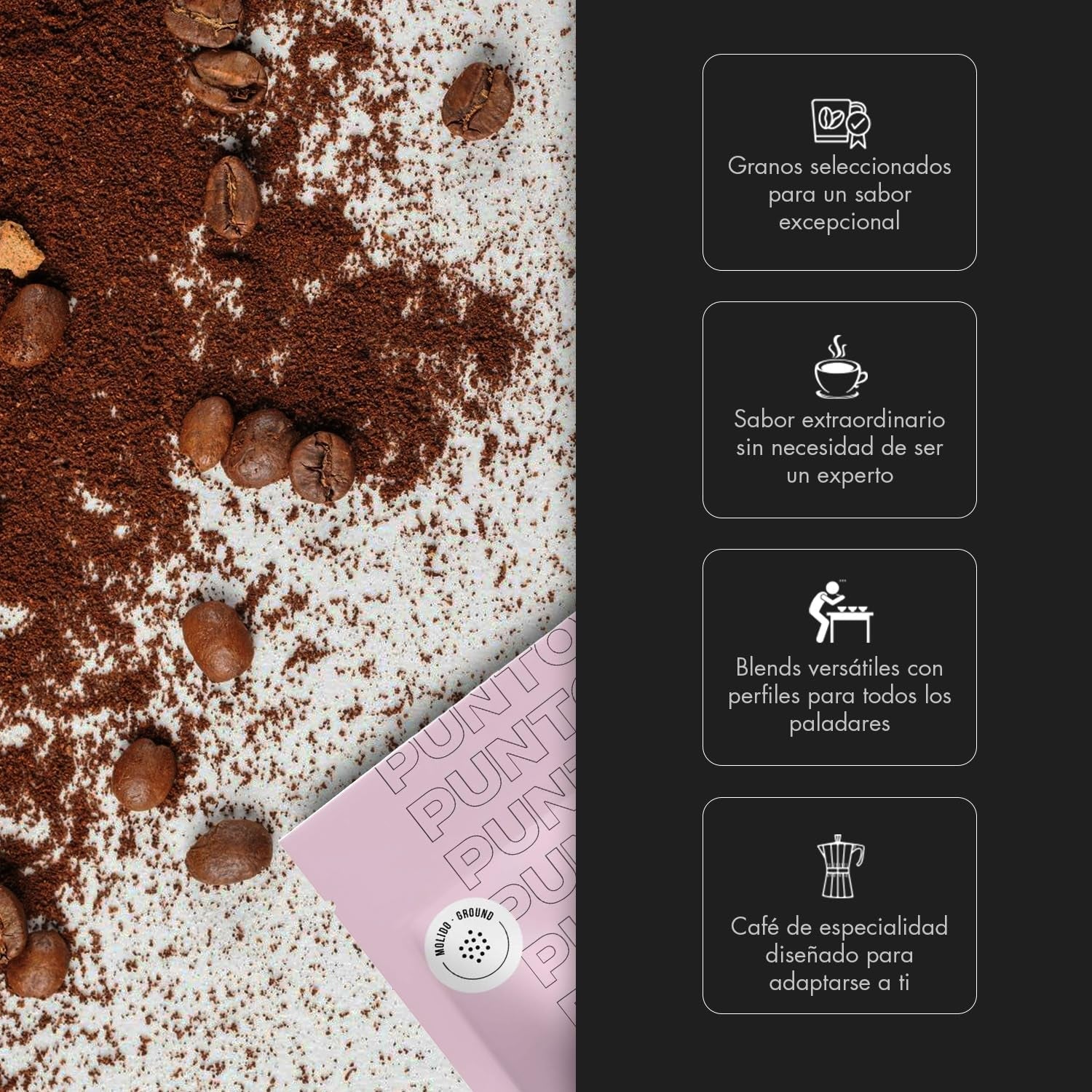 – Malet etiopiskt kaffe – 250 g – Specialkaffe – Mediumrostat – 100 % Arabica – Toner av honung, kanel och choklad – Intensiv syra – Medel fyllig