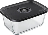Vakuumsats Küchenprofi EASYFRESH | Set med 7 delar | 1x elektrisk vakuumpump, 1x vakuumburk S, M och L, 3x vakuumpåsar 22x21 cm | borosilikatglas, högkvalitativ plast | förberedelse och förvaring Matförvaringslådor Naty Shop Vakuumlåda L